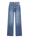Totême Womens True Vintage Low Straight-leg Denim Jeans In Blue
