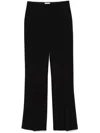 Totême Toteme Flared Evening Trousers In Black