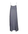 Totême Striped Woven Maxi Dress In Gray