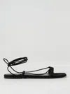 Totême Toteme Suede Sandals For Women In Black