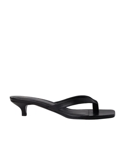 TOTÊME TOTÊME FLIP FLOP HEELED SANDALS