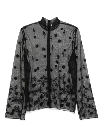 Totême Floral-embroidered Shirt