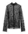 Totême Toteme Floral Embroidered Tulle Top