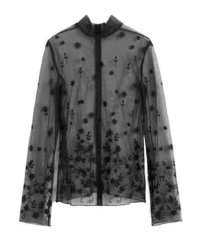 Totême Floral-embroidered Shirt