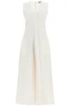 Totême Maxikleid Aus Einer Lyocell-leinenmischung In White
