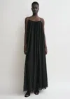 Totême Toteme Floral Plissé Tulle Maxi Dress