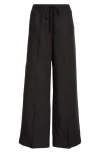 Totême Toteme Fluid Drawstring Waist Pants In Black