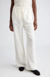 Totême Fluid Drawstring Off White Lyocell Trousers