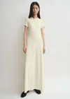 Totême Toteme Fluid Jersey Maxi T-shirt Dress In Ecru