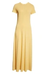 Totême Jersey Maxi Dress In Cornsilk