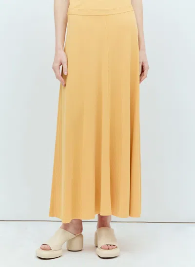 Totême Fluid Maxi Skirt In Yellow