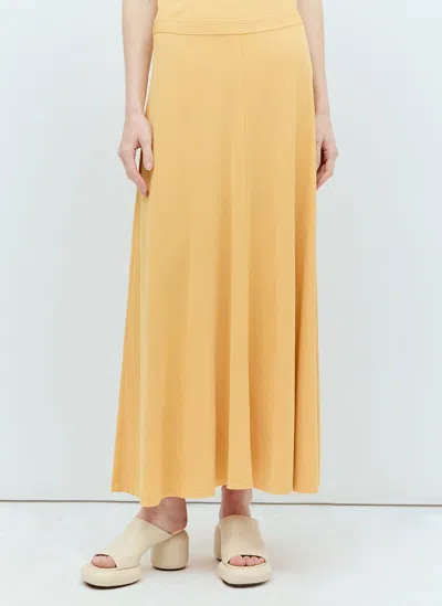 Totême Toteme Women Fluid Maxi Skirt In Yellow