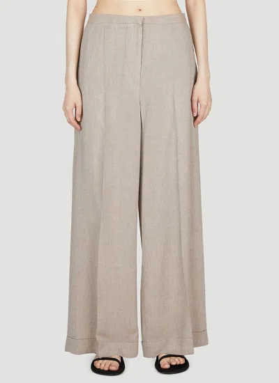 Totême Fluid Pants In Light Brown