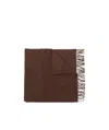 Totême Fringed-edge Knit Scarf In Red