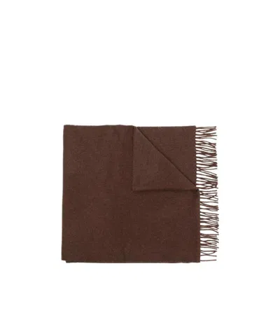 TOTÊME TOTÊME FRINGED-EDGE KNITTED SCARF