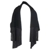 Totême Fringed Scarf Jacket In Black Wool In Black