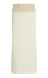 Totême Fringe Skirt Macadamia In Ivory