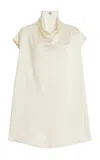 Totême Toteme Woman Top Beige Size 6 Viscose, Polyester In Ivory