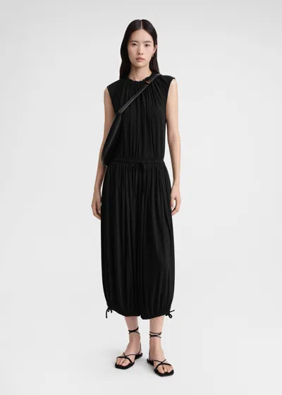 Totême Toteme Sleeveless Cotton Dress In Black