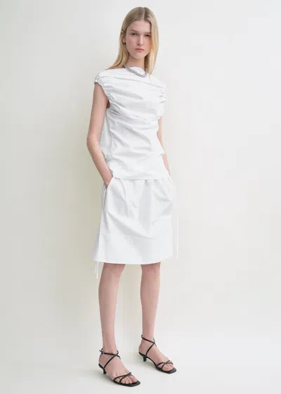 Totême Gathered Top White