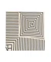 Totême Geometric Monogram Print Silk Scarf In White