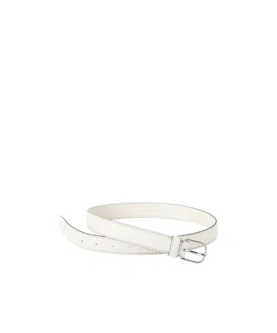 Totême Grained-leather Belt In White