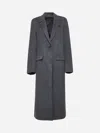Totême Toteme One-button Double Face Wool Long Coat