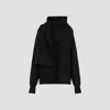 Totême Black Draped Sweater In Polyamid Blend Woman In Grey