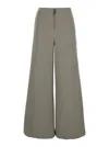 Totême Zip-front Wide Trousers In Grey