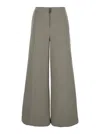 Totême Zip-front Wide Trousers In Grey