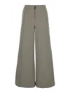 Totême Zip-front Wide Trousers In Grey