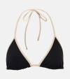 Totême Halterneck Bikini Top In Black