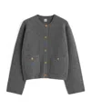 Totême Hammer-button Cardigan In Black