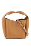 Totême Hammered Leather Bucket Bag In Brown