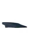 Totême Toteme Women Sharp Lizard-embossed Wedge Mules In Black