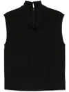 Shop Totême High-neck Blouse In 黑色