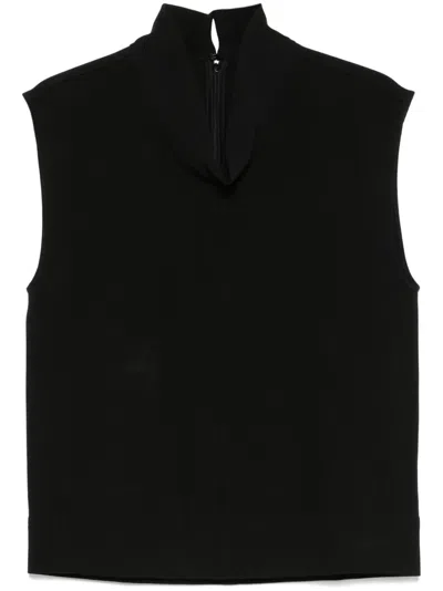 Totême High-neck Blouse In 黑色