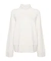 Totême High-neck Ribbed Jumper In White