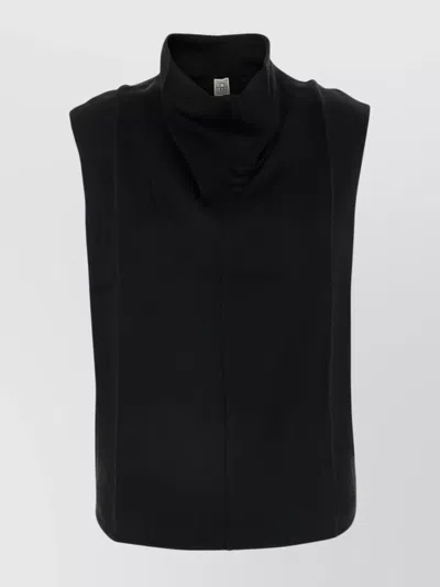 TOTÊME HIGH NECK SLEEVELESS TOP