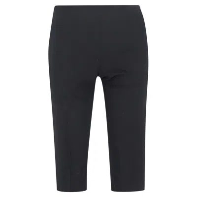TOTÊME HIGH-RISE 3/4 PANTS IN BLACK WOOL