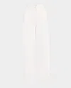 Totême High-rise Straight-leg Press-creased Denim Jeans In White