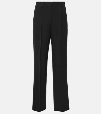 Totême High-rise Straight Pants In Black