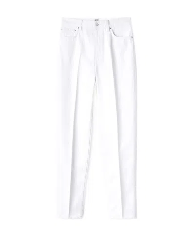 Totême High-rise Tapered Jeans In White