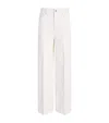 Totême High-rise Straight-leg Press-creased Denim Jeans In White