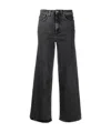 Totême High-waist Flared Jeans In Black