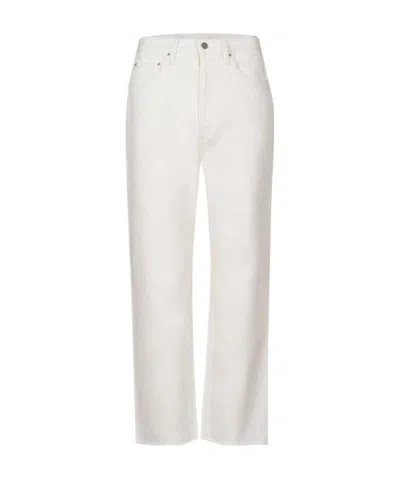 Totême High-waist Straight Jeans In White