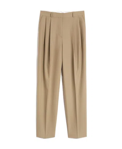 Totême High-waist Tailored Trousers In Nude