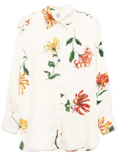 Totême Honeysuckle Shirt In White