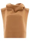 Totême Toteme Hooded Bib In Wool And Cashmere