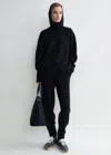 Totême Hooded Cashmere Sweatshirt Navy In Navy